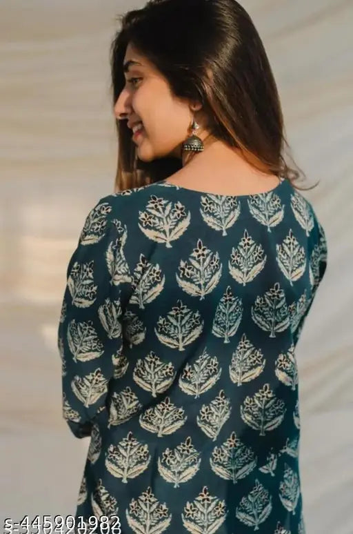 Mannat Fashion Printed Rayon Short Kurta For Women And Girls